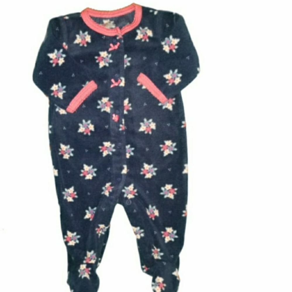 Flowered Soft Onsie - Picture 2 of 4